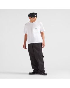 Prada Re-Nylon and jersey T-shirt