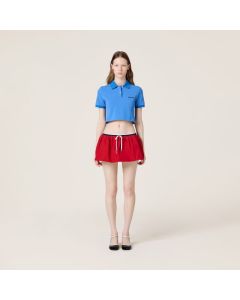 MIU MIU Cotton piqué polo shirt