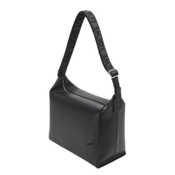 LOEWE Cubi crossbody bag in supple smooth calfskin and jacquard