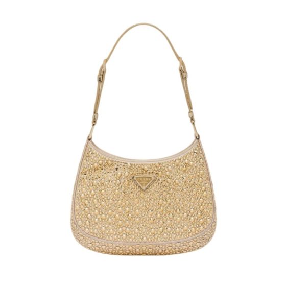 Prada Cleo satin bag with crystals