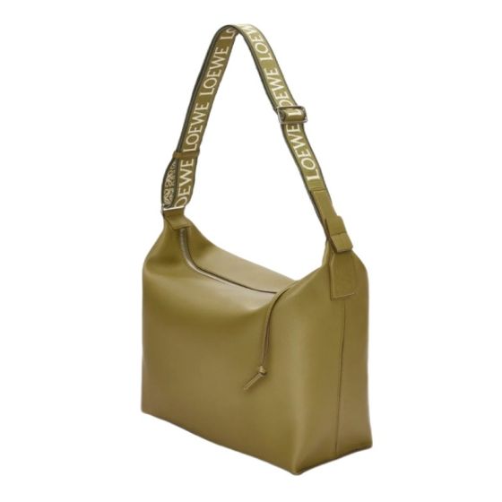 LOEWE Cubi crossbody bag in supple smooth calfskin and jacquard