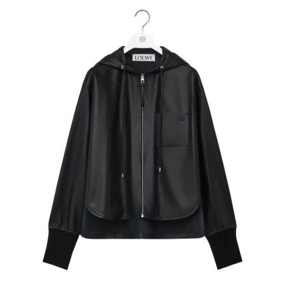 LOEWE Hooded jacket in nappa lambskin