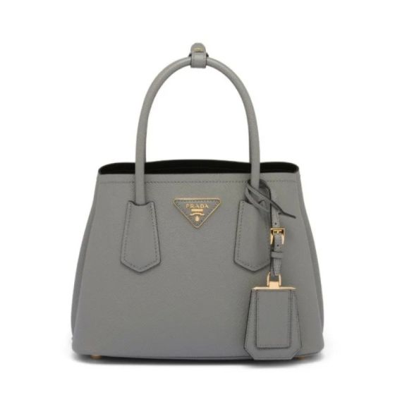 Medium Saffiano Leather Double Prada Bag