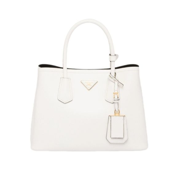 Medium Saffiano Leather Double Prada Bag