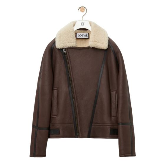 LOEWE Aviator jacket in shearling