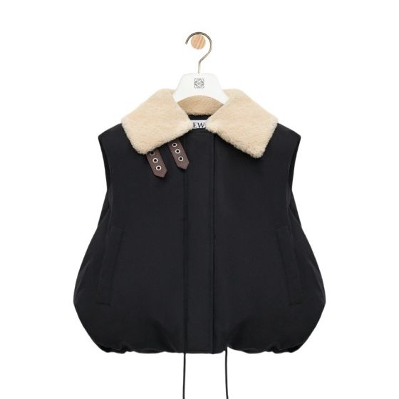 LOEWE Puffer vest in cotton blend