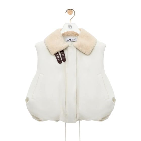 LOEWE Puffer vest in cotton blend