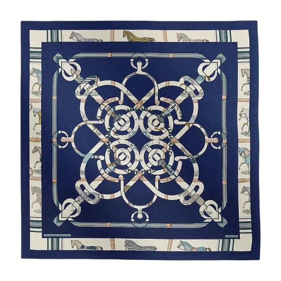 Hermès Eperon d'Or et Tenues de Jour shawl 140