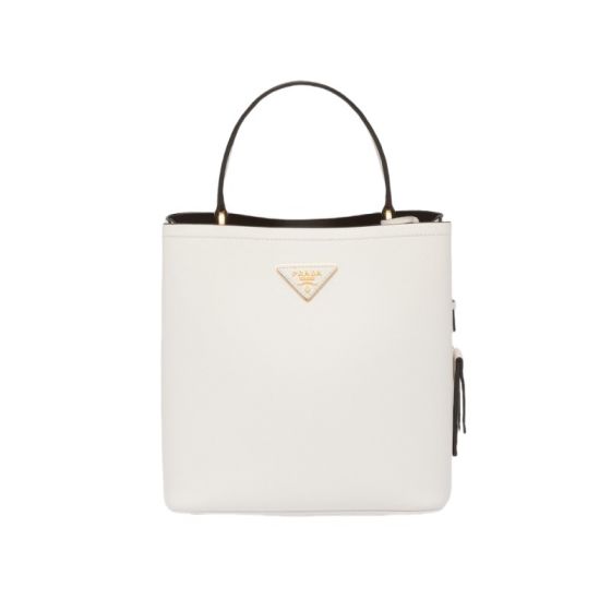 Medium Saffiano Leather Prada Panier Bag