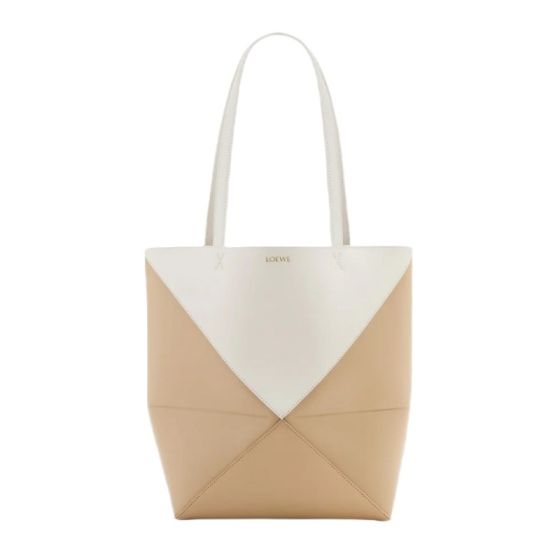 LOEWE Puzzle Fold Tote in shiny calfskin