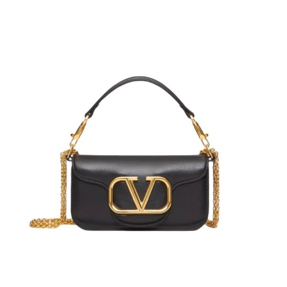 VALENTINO GARAVANI LOCÒ SMALL SHOULDER BAG IN CALFSKIN