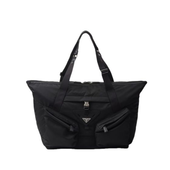 Prada Re-Nylon and leather travel bag