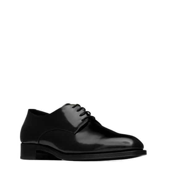 YSL ADRIEN derbies in glazed leather