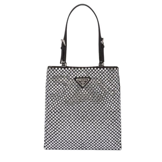 Prada Satin handbag with crystals