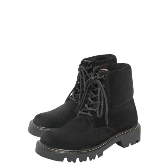 LOEWE Sierra combat boot in suede
