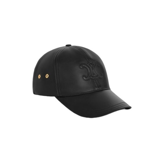 Celine triomphe baseball cap in lambskin