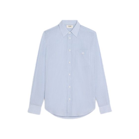 Celine loose shirt in striped cotton