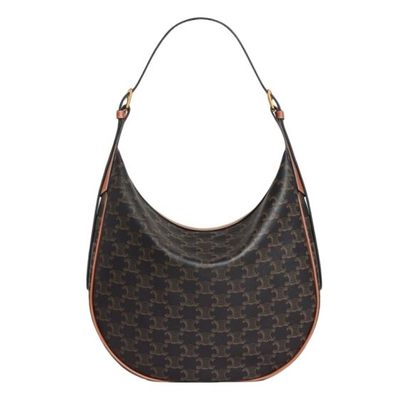 Celine MEDIUM HELOÏSE BAG CUIR TRIOMPHE IN TRIOMPHE CANVAS & CALFSKIN