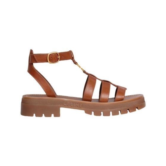 CELINE CLEA TRIOMPHE GLADIATOR SANDAL in CALFSKIN - VEGETAL TANNING