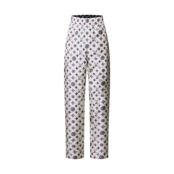 LV Monogram Silk Jogging Pants 