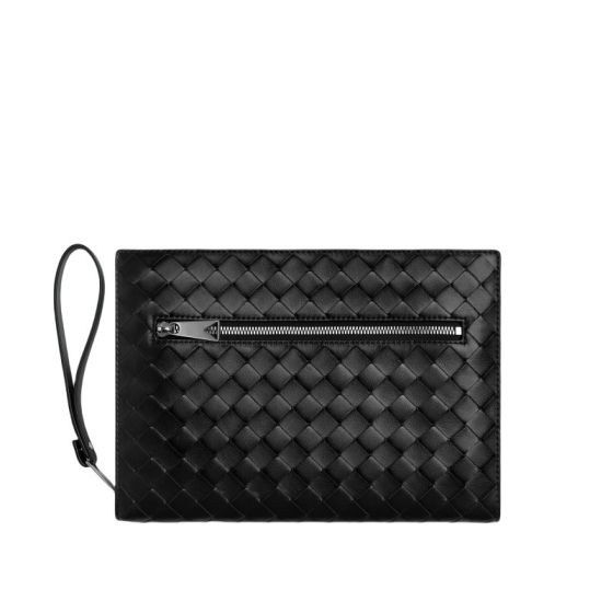 Bottega Veneta Small Intrecciato Document Case With Wristlet