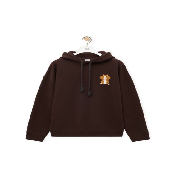 LOEWE Relaxed fit hoodie in cotton