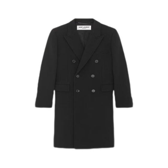 YSL coat in wool and cashmere