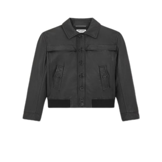 YSL jacket in smooth lambskin