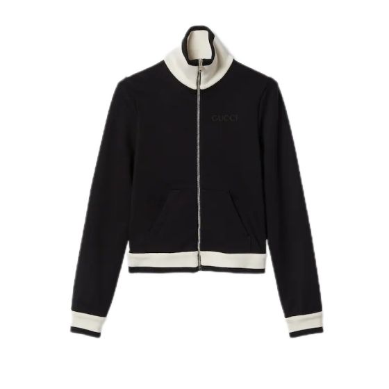 Gucci Cotton fleece zip jacket