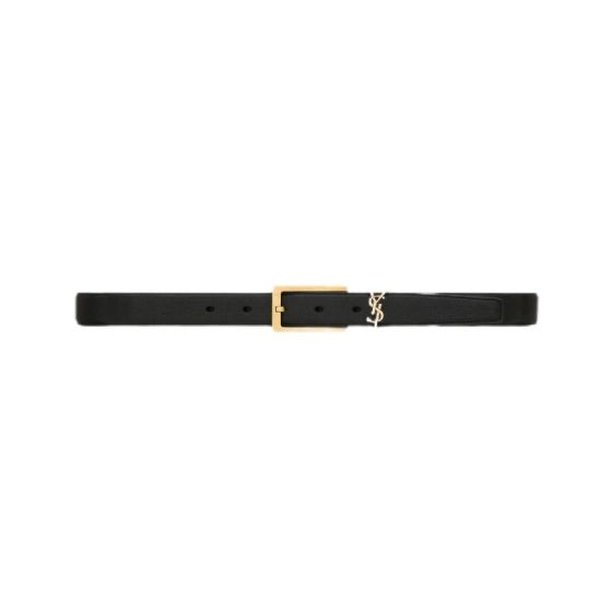YSL CASSANDRE belt in grained lambskin