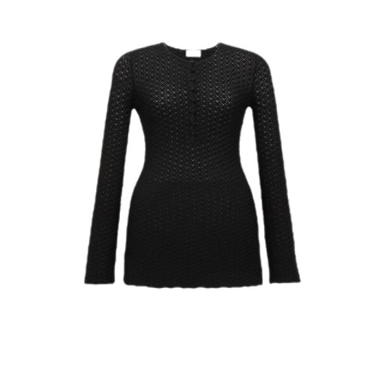 YSL MINI DRESS IN CROCHET KNIT