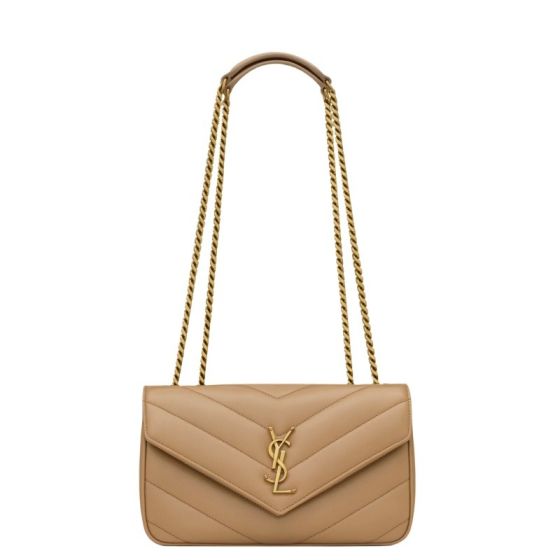 YSL LOULOU small in MATELASSÉ lambskin