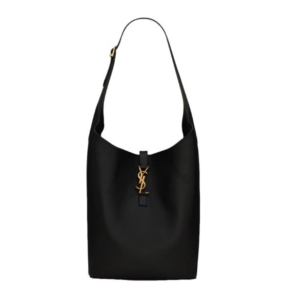 YSL LE 5 À 7 hobo in grained leather