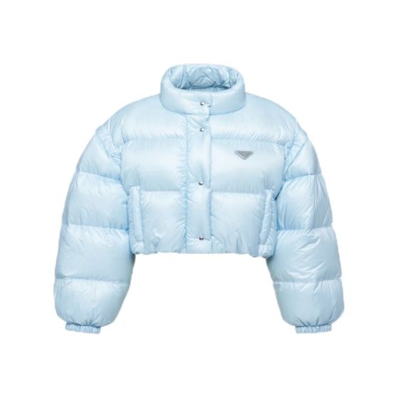 Prada Re-Nylon cropped convertible down jacket