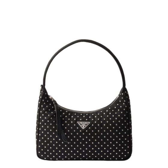 Prada Re-Edition Re-Nylon mini bag with studs