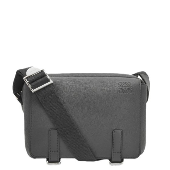 LOEWE XS Military messenger bag in soft grained calfskin