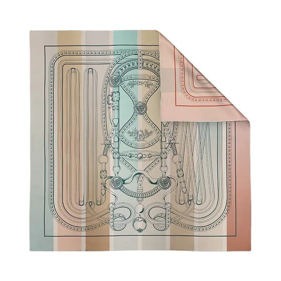 Hermès Grand Tralala double face scarf 90