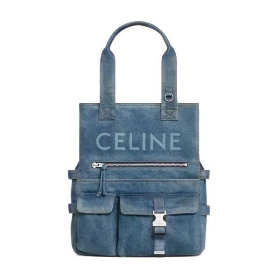 Tote bag in DENIM WITH CELINE
