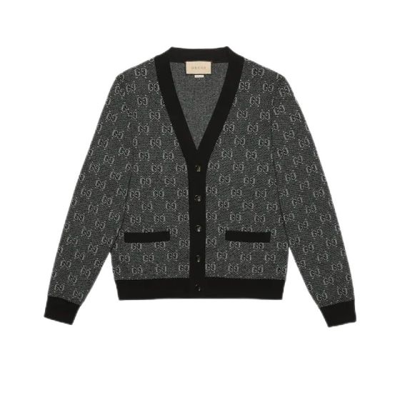 Gucci GG wool jacquard cardigan