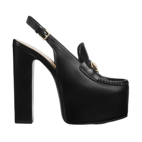 Gucci Women's Horsebit platform loafer slingback