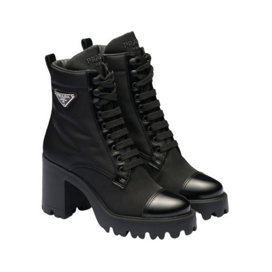 Prada Re-Nylon and leather booties
