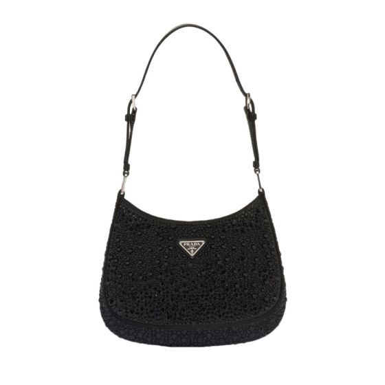 Prada Cleo satin bag with crystals