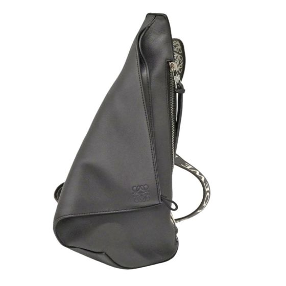 LOEWE Anton sling in supple smooth calf and jacquard