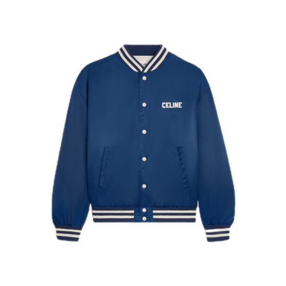 celine loose teddy jacket in nylon