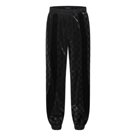 LV Flocked Damier Technical Track Pants