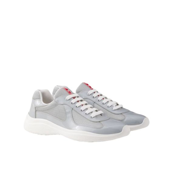 Patent leather and technical fabric Prada America's Cup sneakers