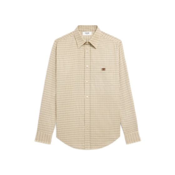 Celine loose shirt in checked cotton