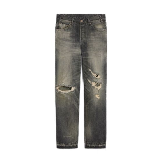 Celine wesley jeans in black paradiso wash denim