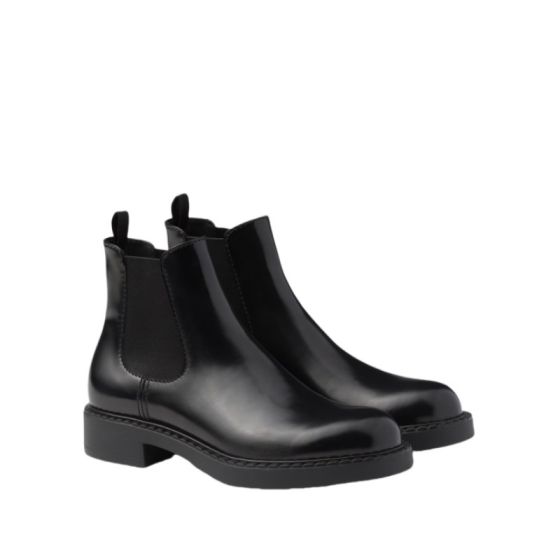 Prada Brushed leather Chelsea boots