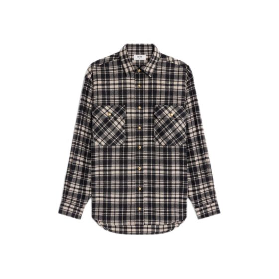 Celine overshirt in checked cashmere